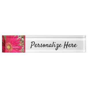 Placa De Nombre Gerbera Daisy