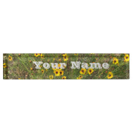 Placa De Nombre Girasol