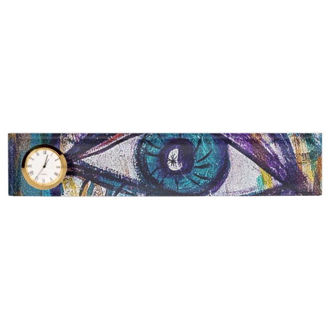 Placa De Nombre Graffiti Art Eye (Anverso)