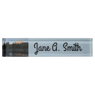 Placa De Nombre Grand Teton Sunrise en Cottonwood Creek