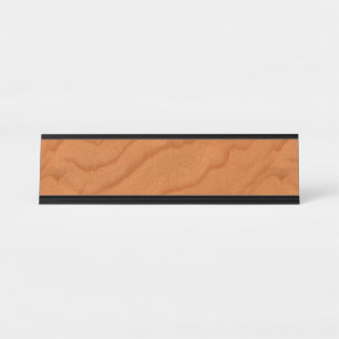 Placa De Nombre Grano fino de la mirada de madera de la cereza