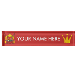 Placa De Nombre Grill Queen
