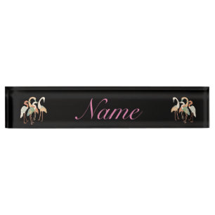 Placa De Nombre Grullas japonesas Thunder_Cove