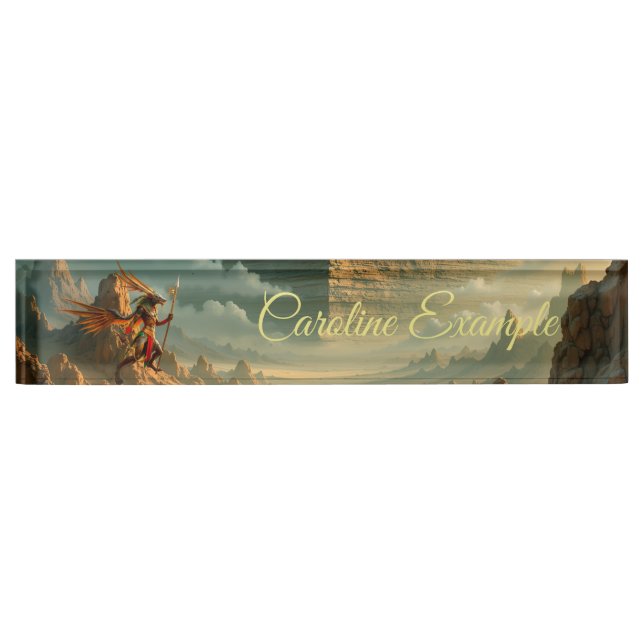 Placa De Nombre Guardián de la Puerta Celestial – Anubis (Anverso)