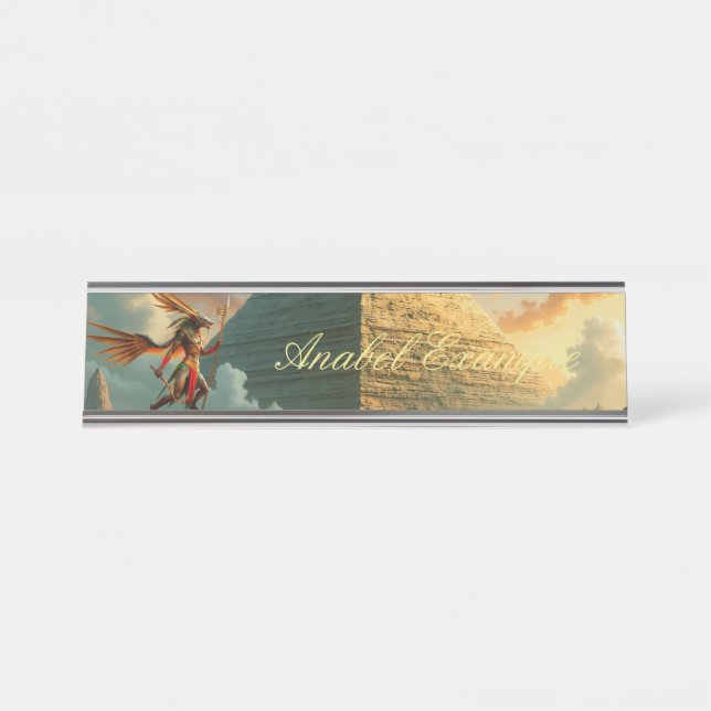 Placa De Nombre Guardián de la Puerta Celestial – Anubis (Anverso)