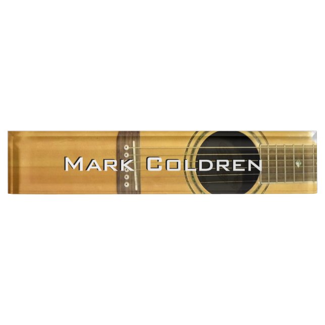 Placa De Nombre Guitarra acústica (Anverso)