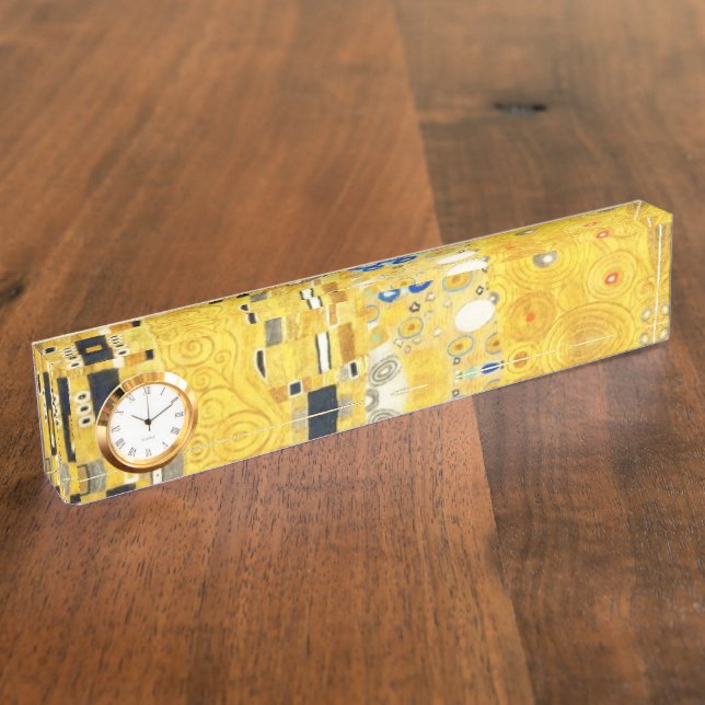 Placa De Nombre Gustav Klimt La Pintura Art Nouveau del Kiss (Lateral)