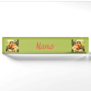 Placa De Nombre Hadas de hongo Thunder_Cove