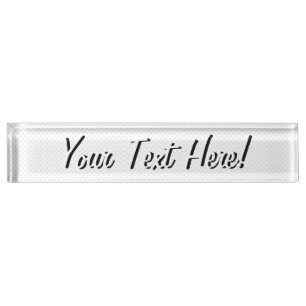 Placa De Nombre Haga clic en Personalizar para cambiar el gris a s