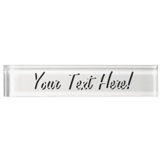 Placa De Nombre Haga clic en Personalizar para cambiar el gris a s