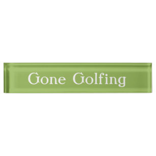 Placa De Nombre HAMbyWG - Plate de nombre de escritorio - Golfing