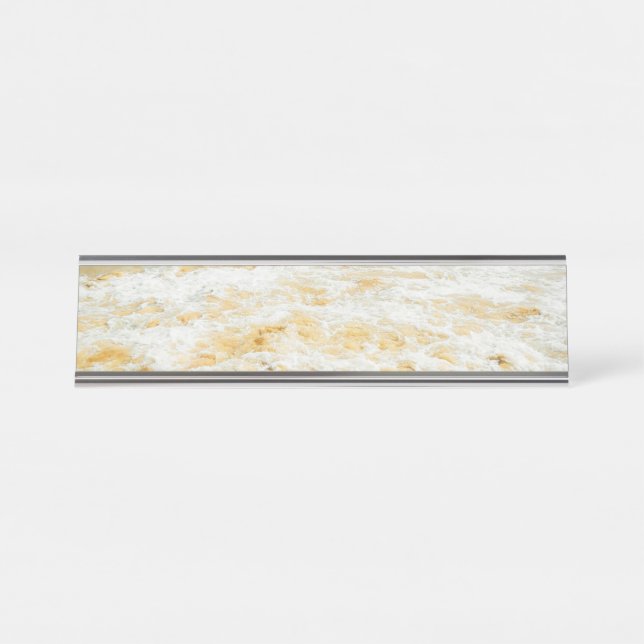 Placa De Nombre Hermosa foto de Summer Beach Sunset (Anverso)