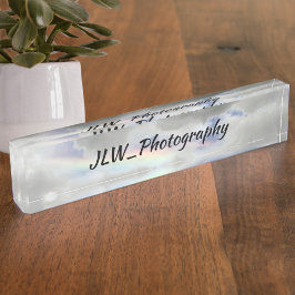 Placa De Nombre Hermoso arcoiris natural en el cielo tormentoso ac