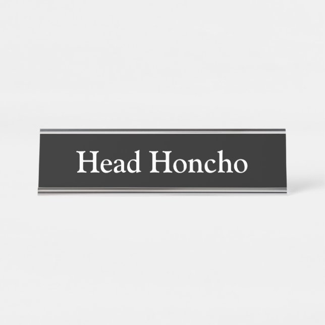 Placa De Nombre Honcho principal, (Anverso)