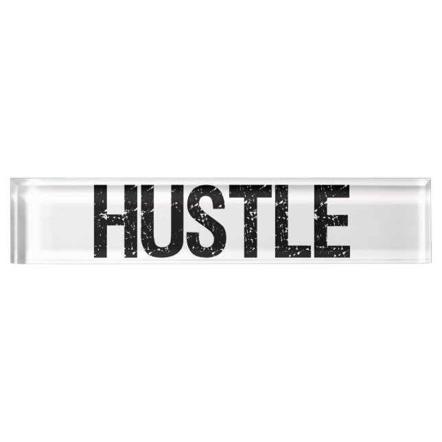 Placa De Nombre Hustle (Anverso)