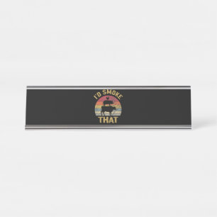 Placa De Nombre Id Fumar ese gracioso regalo de parrillada para fu