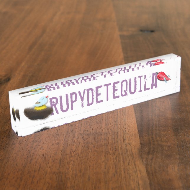 Placa De Nombre Ilustración infantil de Rupydetequila 2014 (Lateral)