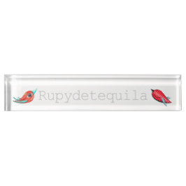 Placa De Nombre Ilustración infantil Rupydetequila 2014