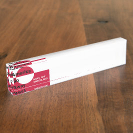 Placa De Nombre Independant Greenland