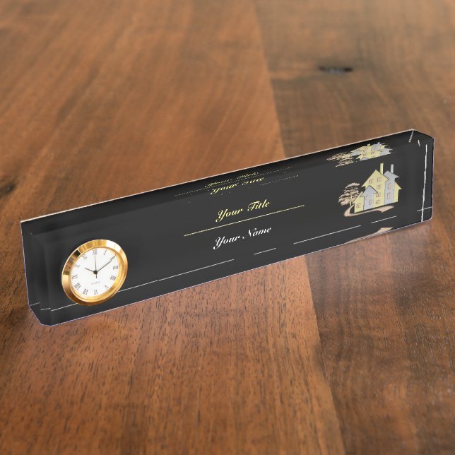 Placa De Nombre Inmobiliaria (Lateral)