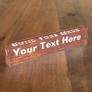 Placa De Nombre Inner Birch Bark