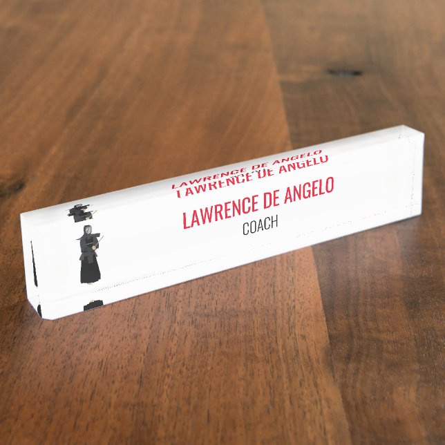 Placa De Nombre Kendo (Lateral)