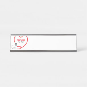 Placa De Nombre La Enfermería es arte