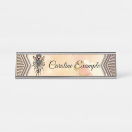 Placa De Nombre La melodía de la naturaleza, la danza del hada flo