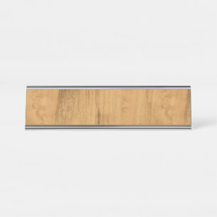 Placa De Nombre La mirada de la textura de madera del grano del