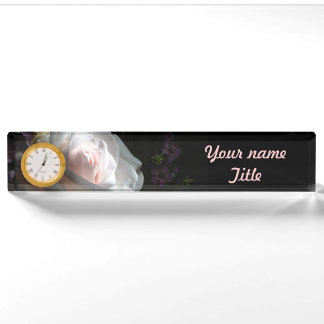 Placa De Nombre La Rosa Blanca -