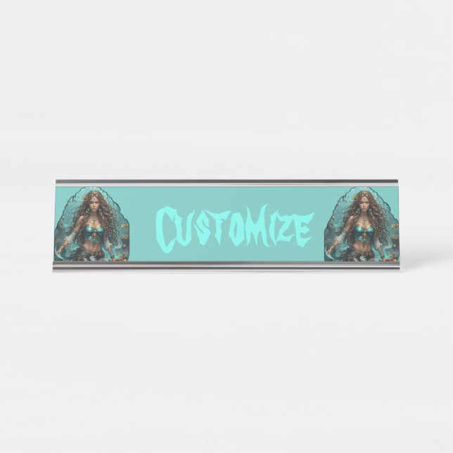 Placa De Nombre La sirena pirata Lady Thunder_Cove (Anverso)