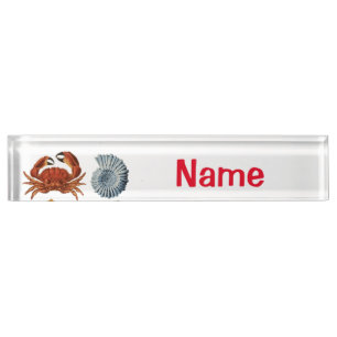 Placa De Nombre La variedad de Bebidas marinas únicas Thunder_Cove