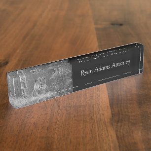 Placa De Nombre Las esperas del león
