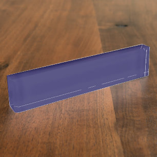 Placa De Nombre Las formas abstractas azul y violeta se mezclan en