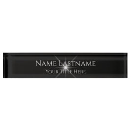 Placa De Nombre Lash Salon Makeup Artist Minimal Blanco Blanco Neg
