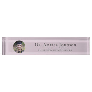 Placa De Nombre licenciado corporativo Dr. PhD cualquier título f
