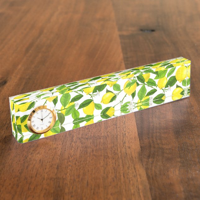 Placa De Nombre Limón acuático (Lateral)