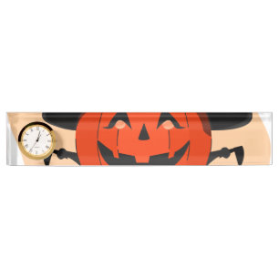 Placa De Nombre Llamado de Espíritu de Halloween