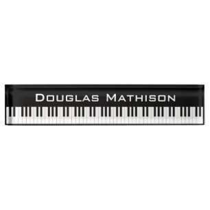 Placa De Nombre Llaves del piano
