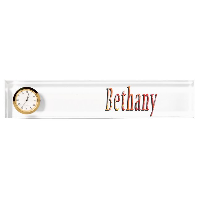 Placa De Nombre Logo de Bethany Chicas (Anverso)