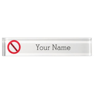 Placa De Nombre Logo de Stop Bullying de Shirley Taylor