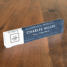 Logo profesional Desk Nameplate
