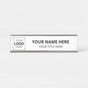 Placa De Nombre Logotipo Comercial de Empresa de Marca Personaliza