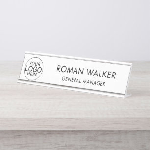 Placa De Nombre Logotipo corporativo personalizado de empresa mode