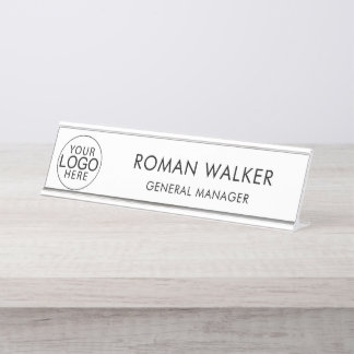 Placa De Nombre Logotipo corporativo personalizado de empresa mode