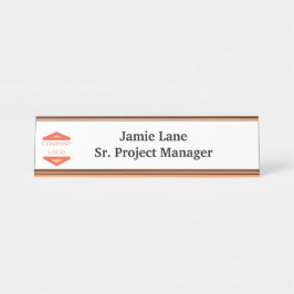 Placa De Nombre Logotipo de empresa personalizado
