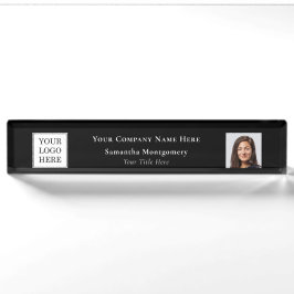 Placa De Nombre Logotipo de la empresa de fotos personalizadas Nom