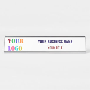 Placa De Nombre Logotipo de la empresa Nombre de la empresa Planti