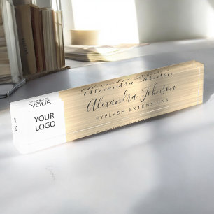 Placa De Nombre Logotipo de personalizado Extensiones Eyelash