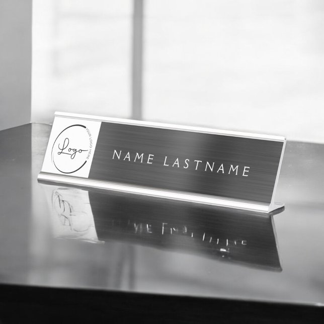 Placa De Nombre Logotipo de personalizado profesional negro ejecut (Subido por el creador)